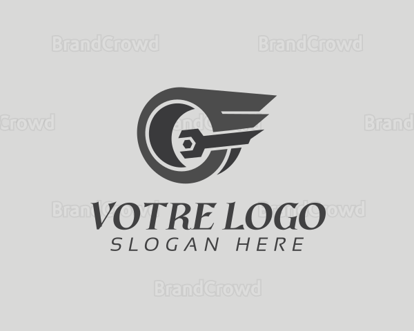Fast Wheel Mechanic Logo