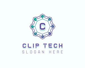 Circuitry Tech Software logo design