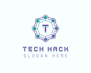 Circuitry Tech Software logo design