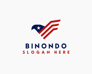 Politician - American Eagle Stripes logo design