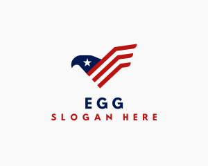 Aeronautics - American Eagle Stripes logo design