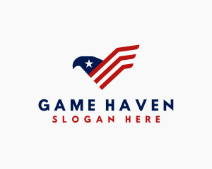 Gaming - American Eagle Stripes logo design