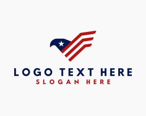 Flag - American Eagle Stripes logo design