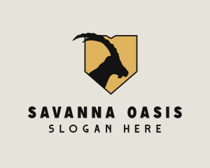 Savanna - Goat Animal Shield logo design