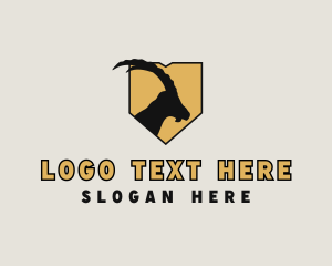 Goat Animal Zoo logo design