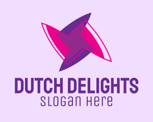 Dutch - Geometric Pinwheel Fan logo design