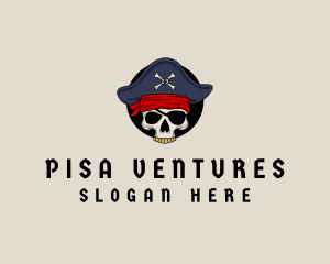 Skull Pirate Bone logo design