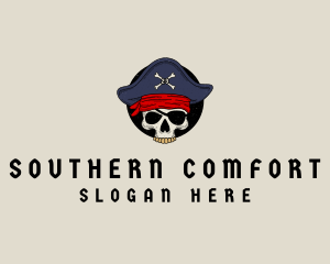 Skull Pirate Bone logo design