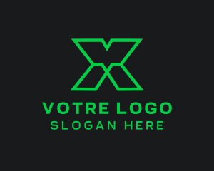 Financial - Software Technician Digital Letter X logo design