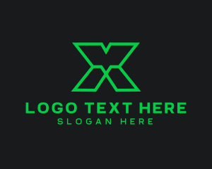 Investor - Software Technician Letter X logo design