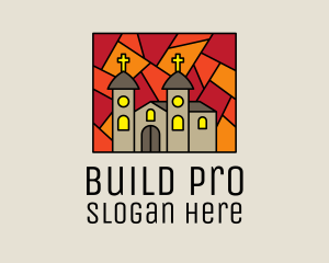 Basilica - Religious Church Mosaic logo design