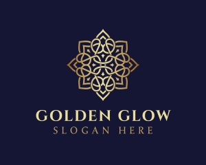 Golden - Golden Luxury Flower logo design