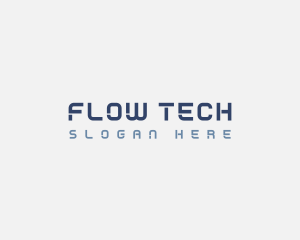 Simple Tech Stencil logo design