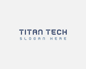 Simple Tech Stencil logo design