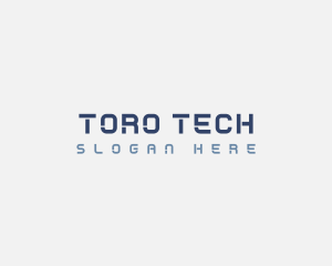 Simple Tech Stencil logo design