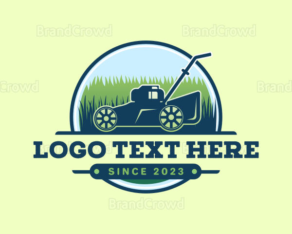 Lawn Mower Garden Logo