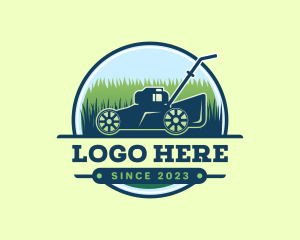 Lawn Mower Garden logo design