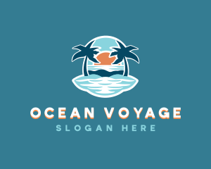 Travel Island Vacation logo design