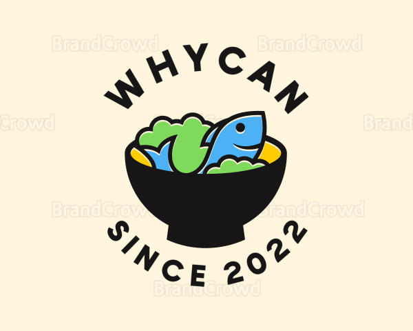 Fish Seafood Rice Bowl Logo