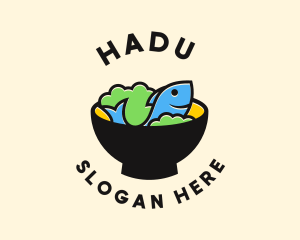 Fish Seafood Rice Bowl Logo