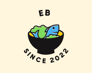 Food - Fish Seafood Rice Bowl logo design