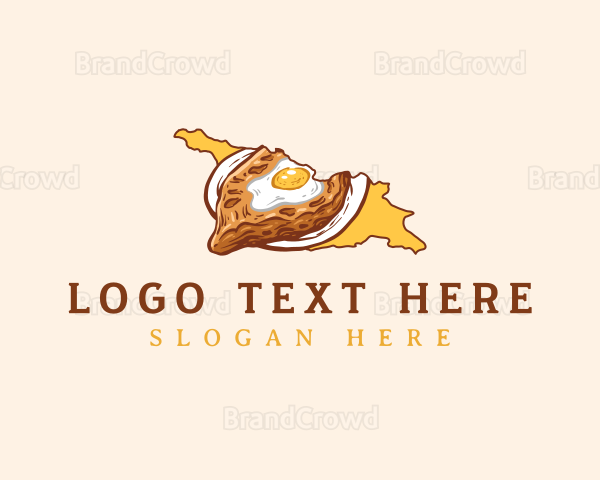 Georgia Khachapuri Food Logo