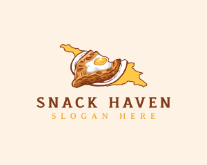 Georgia Khachapuri Food logo design