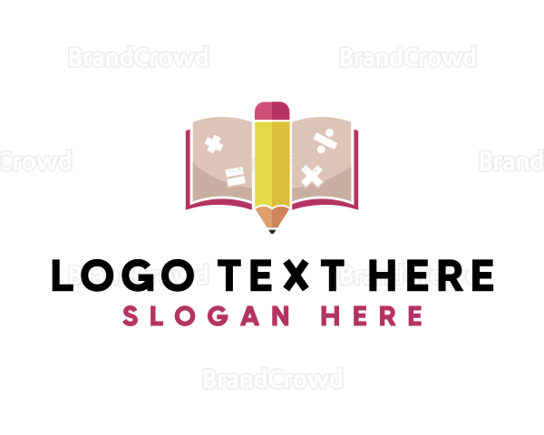 Pencil Math Book Logo