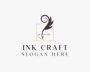 Publishing Feather Pen logo design