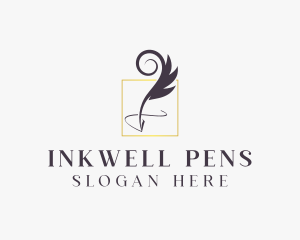 Pen - Publishing Feather Pen logo design
