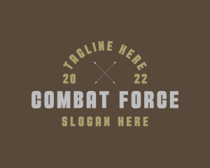 Military - Retro Military Army logo design