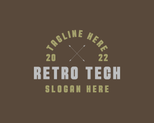 Retro Military Army logo design