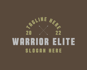 Retro Military Army logo design