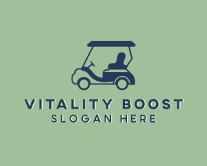 Pga - Caddie Golf Cart logo design