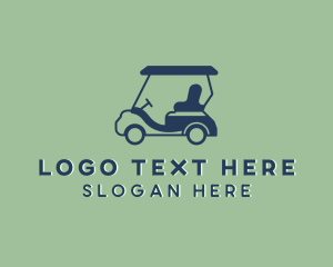 Golfing - Caddie Golf Cart logo design