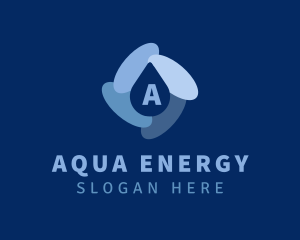 Hydropower - Water Droplet Plumbing logo design