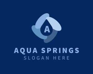 Water Droplet Plumbing logo design