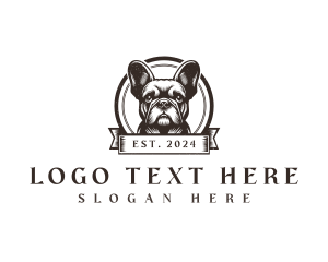 Vintage - Cute Pet Dog logo design