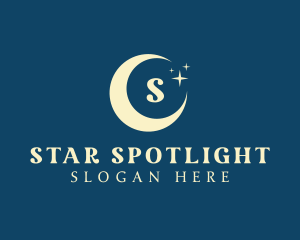 Moon Night Stars  logo design