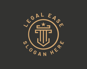 Legal - Star Legal Pillar logo design