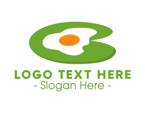 Green - Water Lily Egg Plate logo design