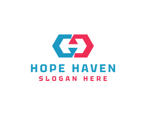  Hexagon Polygon Letter H Logo