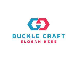 Buckle - Hexagon Polygon Letter H logo design