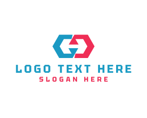 Polygon - Hexagon Polygon Letter H logo design
