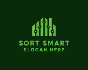 Circuit Smart Tech House logo design