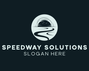 Road - Sun Highway Road logo design