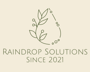 Drop - Leaf Oil Drop logo design