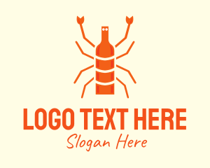 Fine Dining - Orange Lobster Cuisine logo design