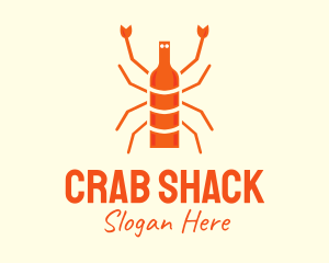 Orange Lobster Cuisine  logo design