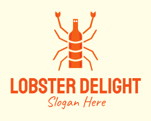 Lobster - Orange Lobster Cuisine logo design